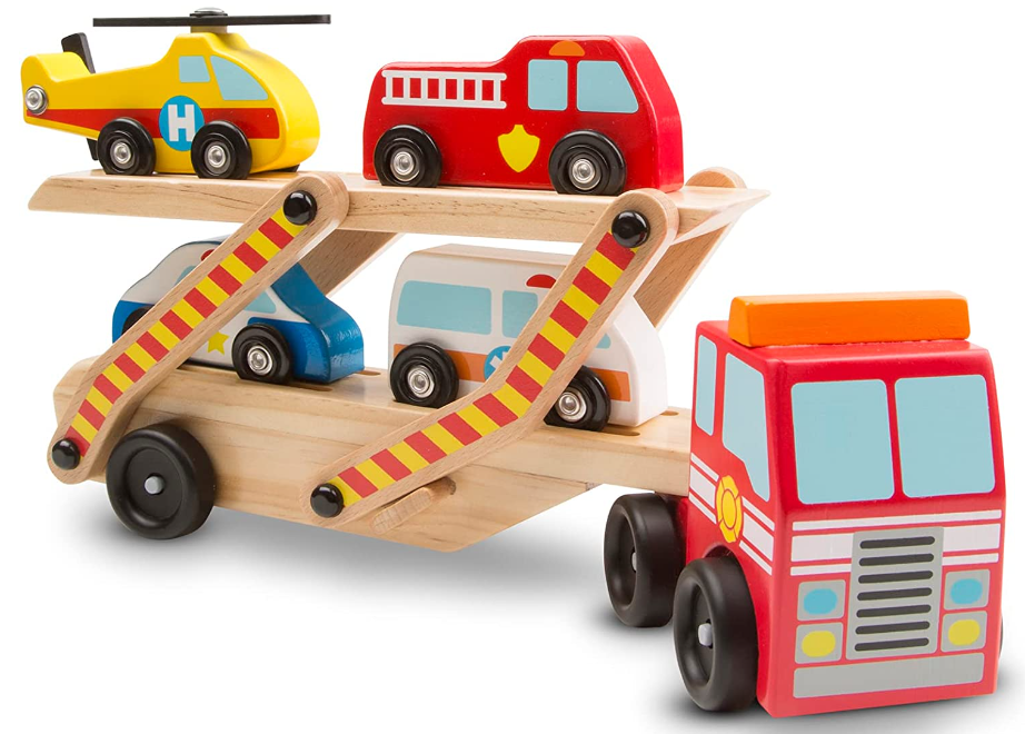 Wooden Emergency Vehicle Carrier Truck