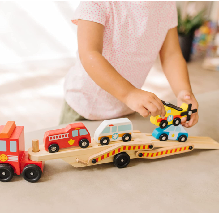 Wooden Emergency Vehicle Carrier Truck