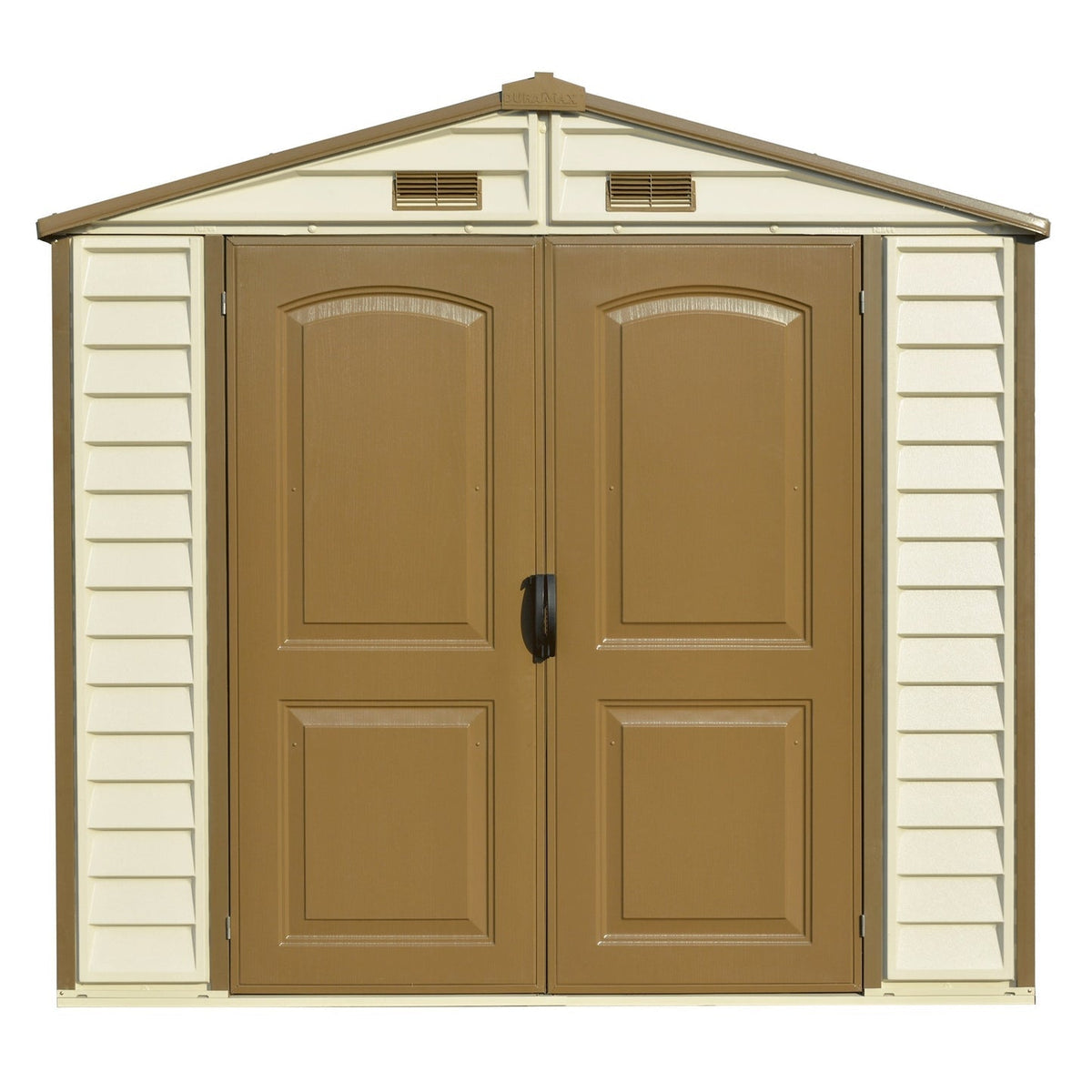 DuraMax 8ft x 6ft Storeall Vinyl Shed with Foundation Kit and window