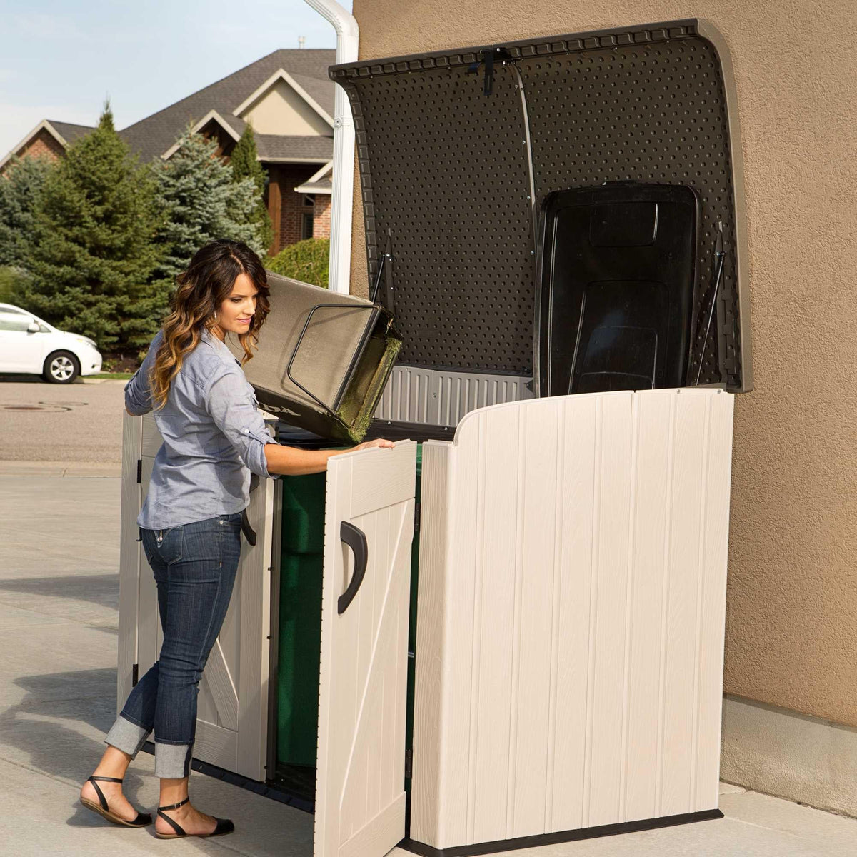 Lifetime Horizontal Storage Shed (75 Cubic Feet) – 60170
