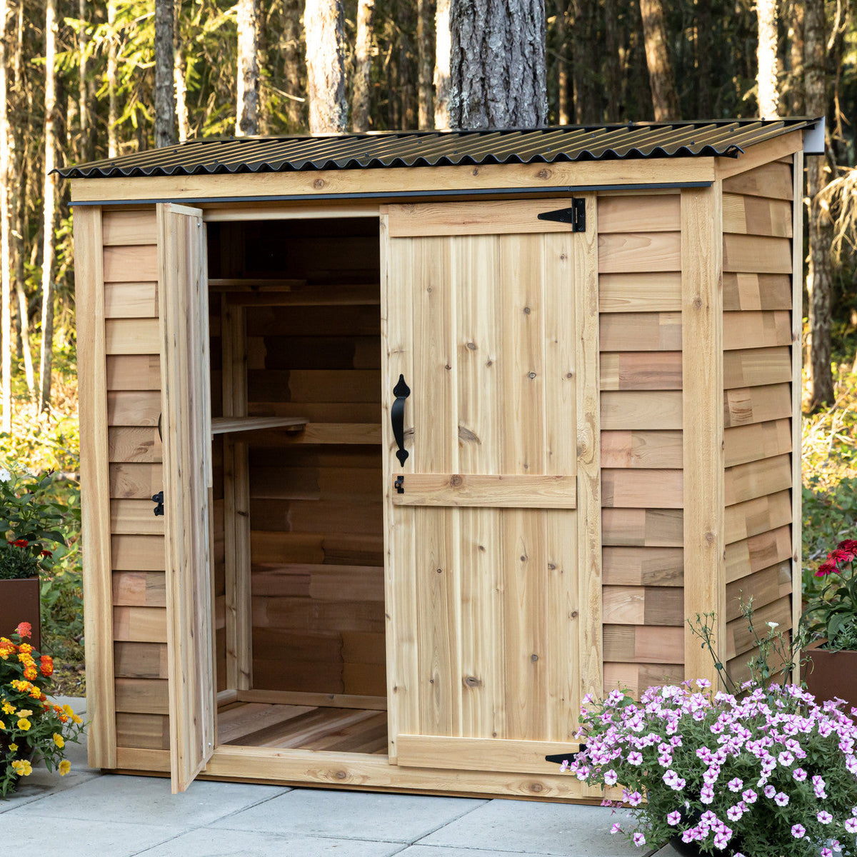 6′ x 3′ Patio Garden Shed