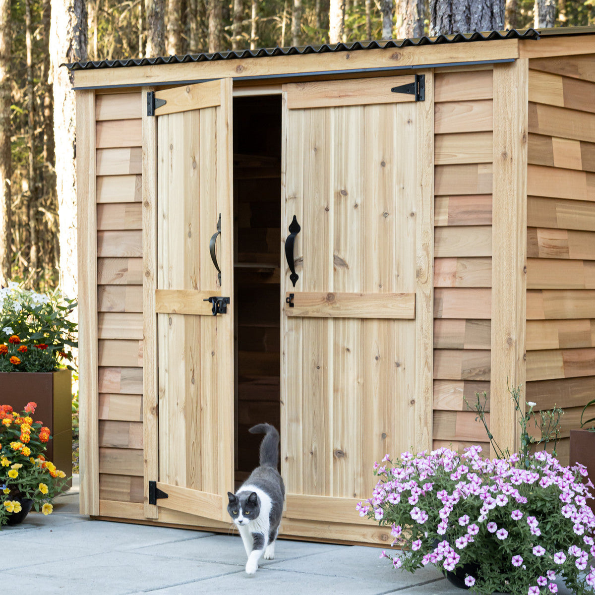 6′ x 3′ Patio Garden Shed
