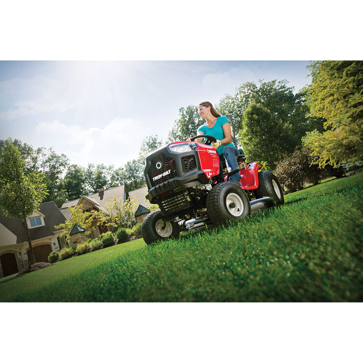 Troy-Bilt Pony 42 Riding Lawn Mower | 547cc Troy-Bilt Engine | 42″ Side-Discharge | 7-Speed Shift On The Go Transmission
