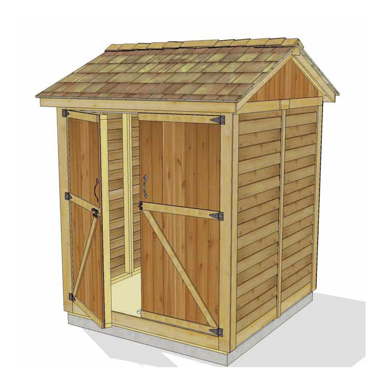 6′ x 6′ Maximizer Cedar Storage Shed