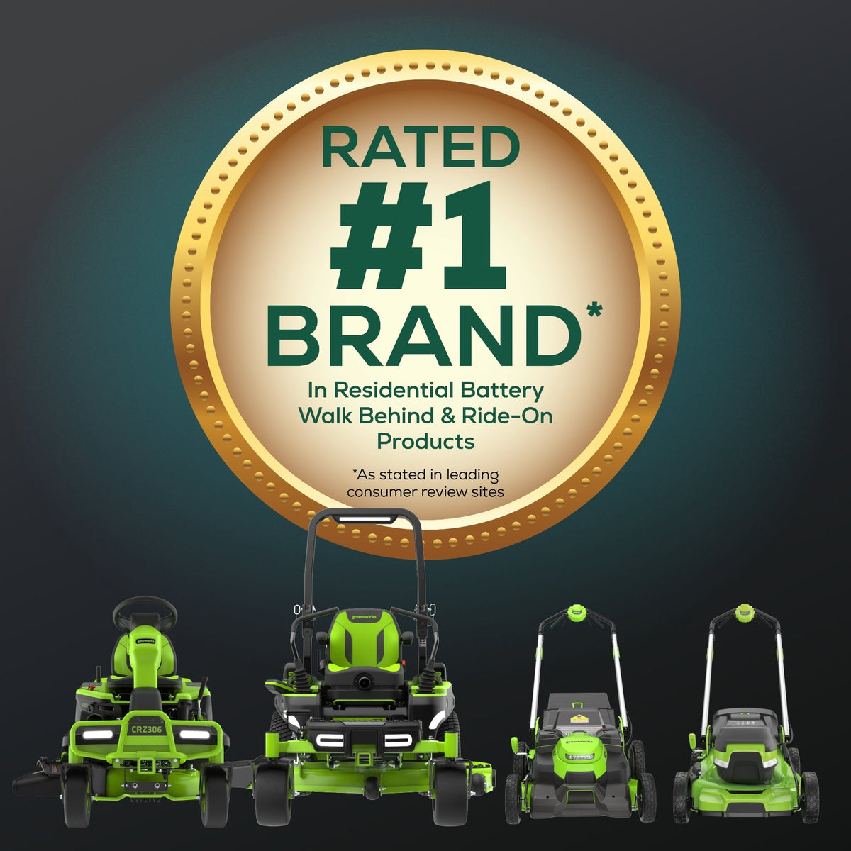 60V 42″ Cordless Battery CrossoverT Riding Lawn Mower, (4) 8.0 Ah Batteries and (2) Dual-Port Turbo Chargers
