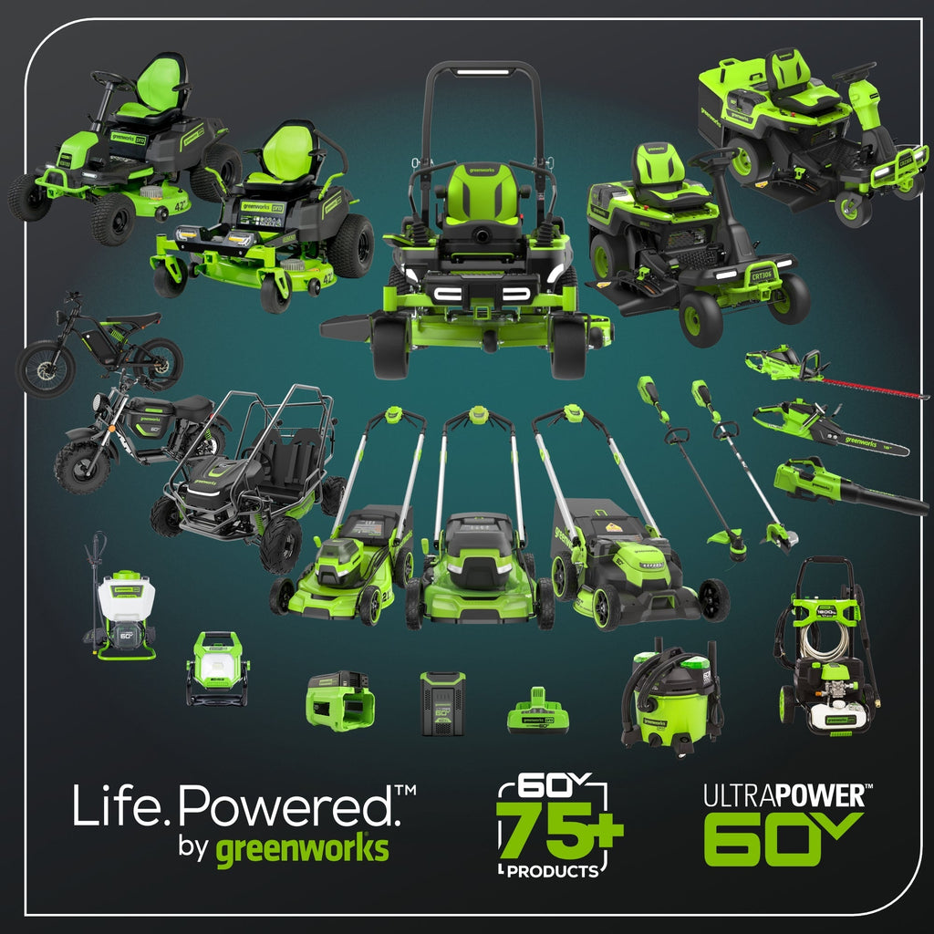 60V 42″ Electric CrossoverZ Zero Turn Mower with (4) 8 Ah Batteries and (2) Dual-Port Turbo Chargers