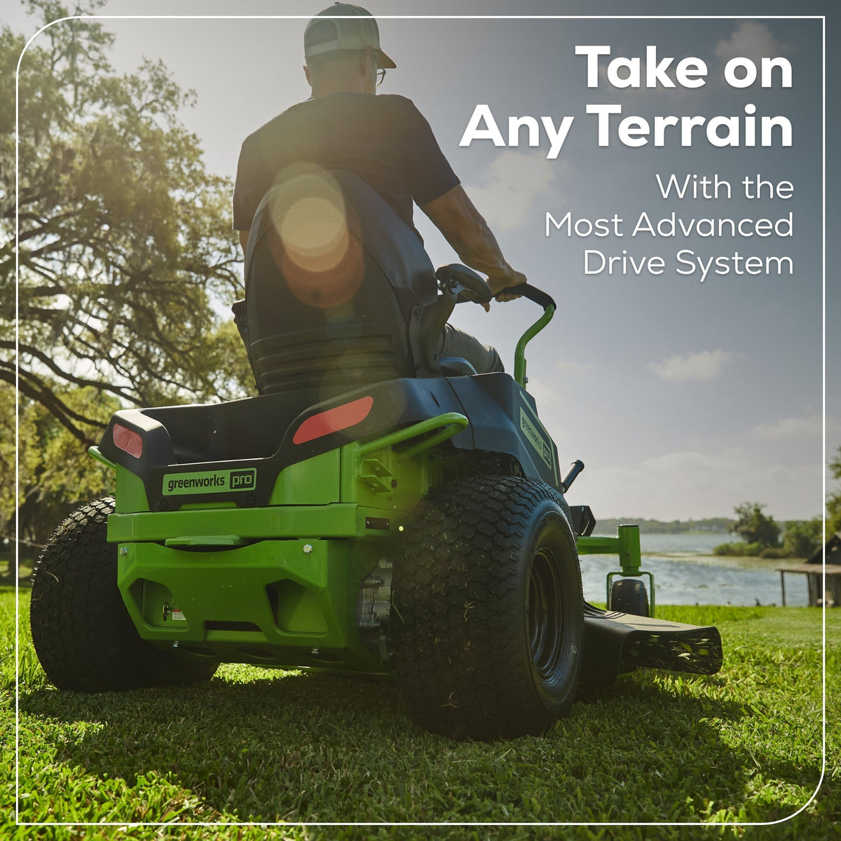 60V 42″ Electric CrossoverZ Zero Turn Mower with (4) 8 Ah Batteries and (2) Dual-Port Turbo Chargers