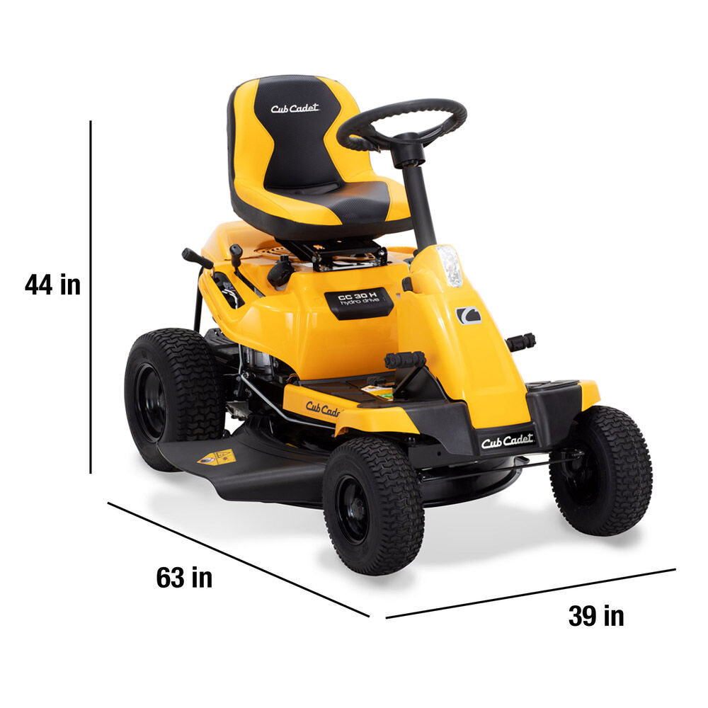 Cub Cadet CC 30 H Rear Engine Riding Mower | 10.5 HP Briggs & Stratton, 30″ Stamped Deck