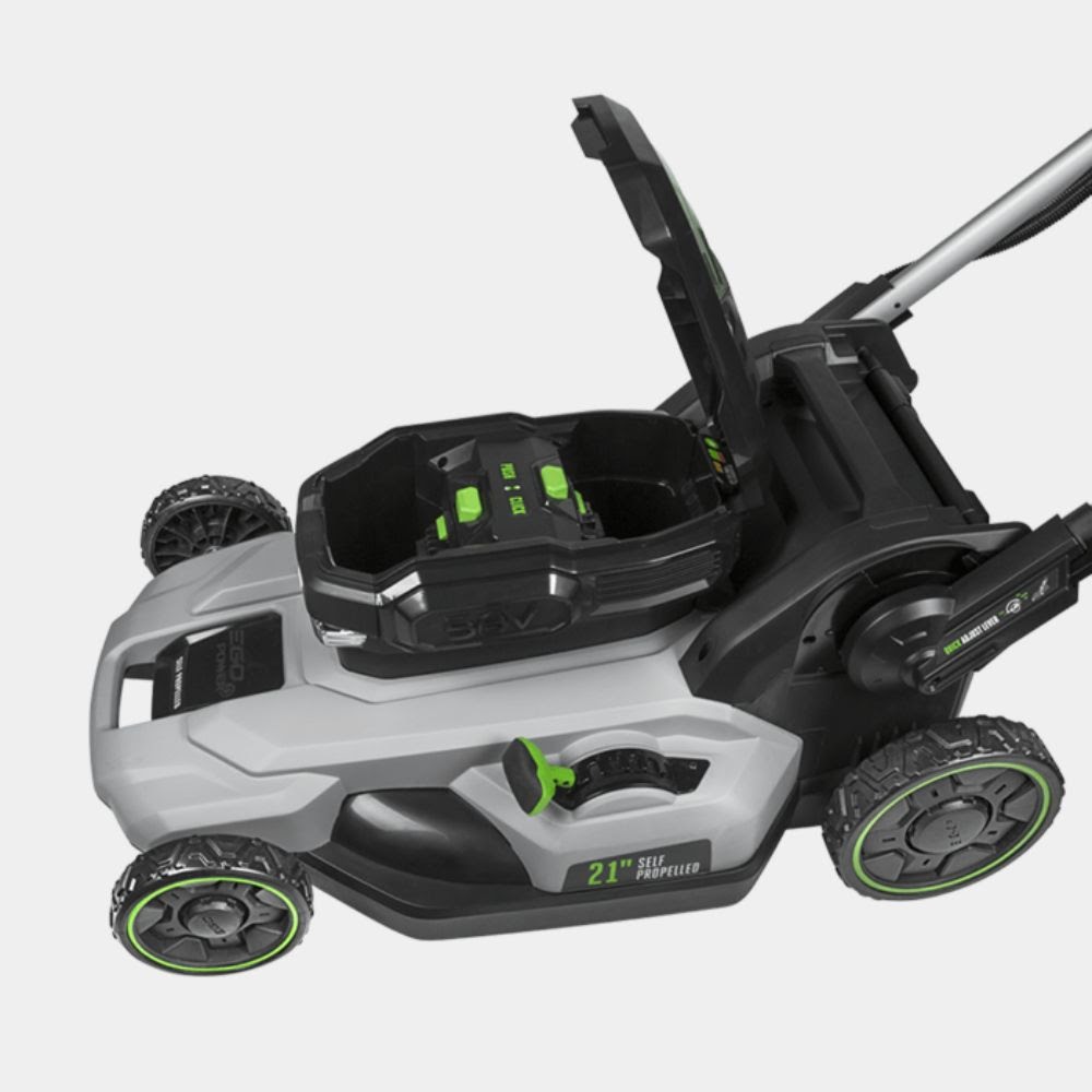 EGO LM2142SP 21″ Poly Deck Dual-port SP Lawn Mower Kit (550W Charger, 2*5.0Ah)