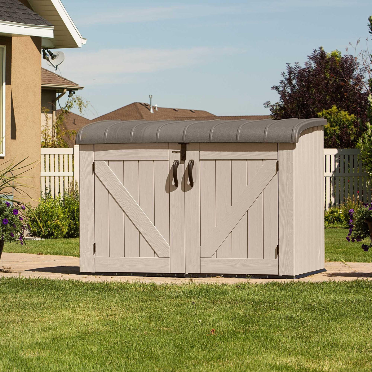 Lifetime Horizontal Storage Shed (75 Cubic Feet) – 60170