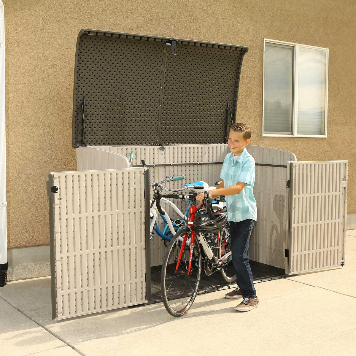 Lifetime Horizontal Storage Shed (75 Cubic Feet) – 60170
