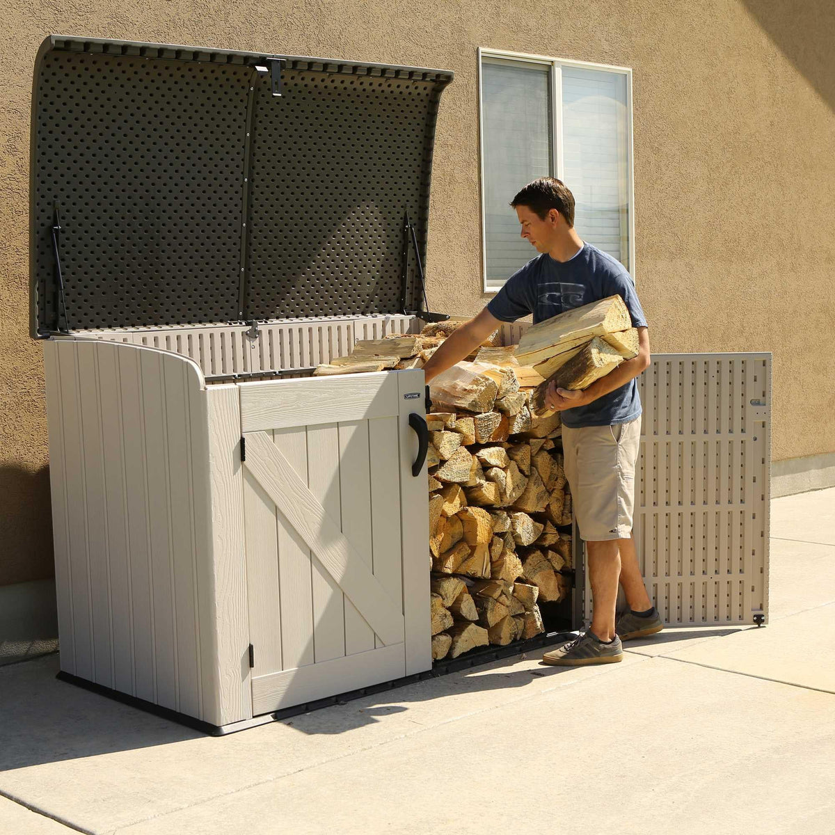 Lifetime Horizontal Storage Shed (75 Cubic Feet) – 60170