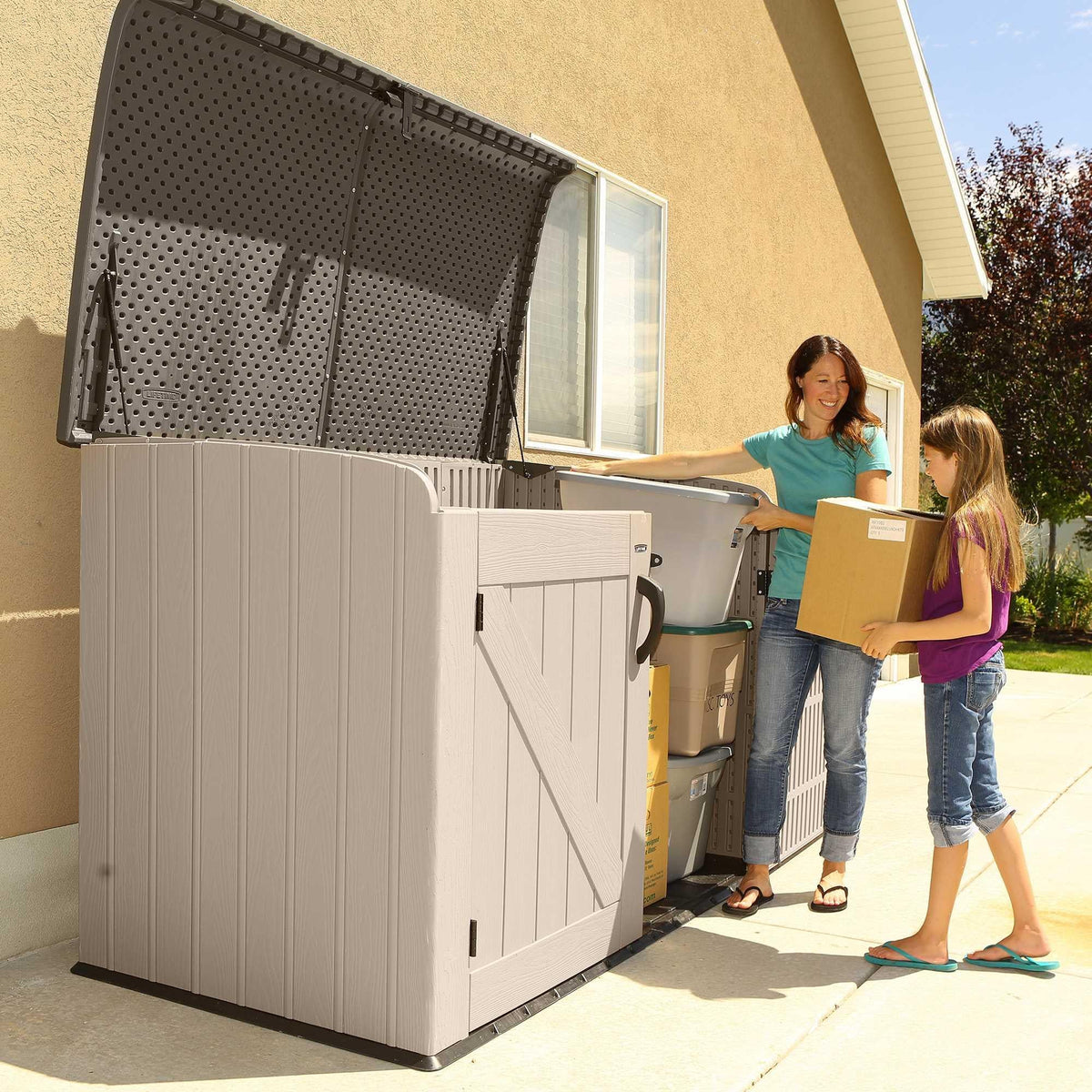 Lifetime Horizontal Storage Shed (75 Cubic Feet) – 60170