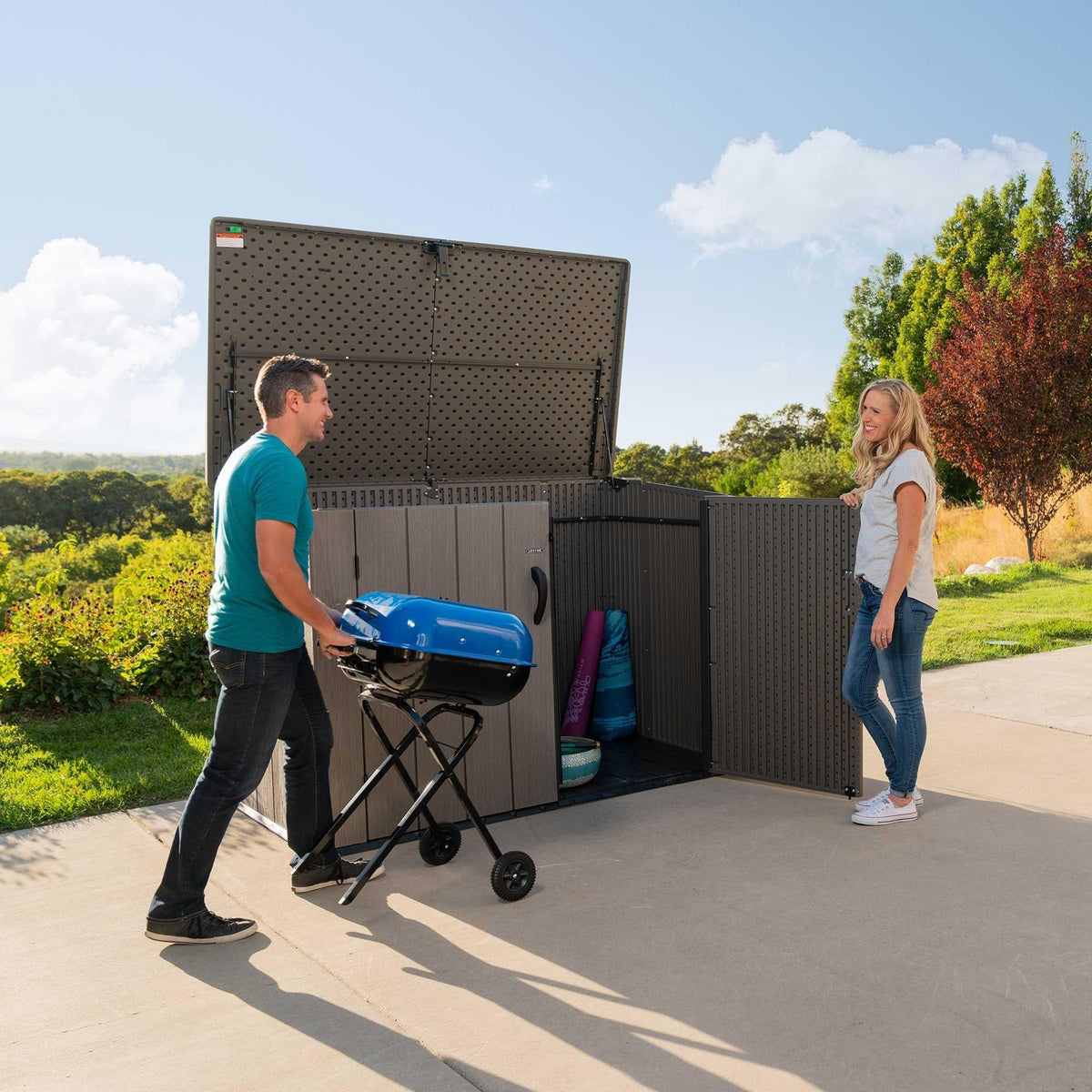 Lifetime Horizontal Storage Shed (75 Cubic Feet) – 60341