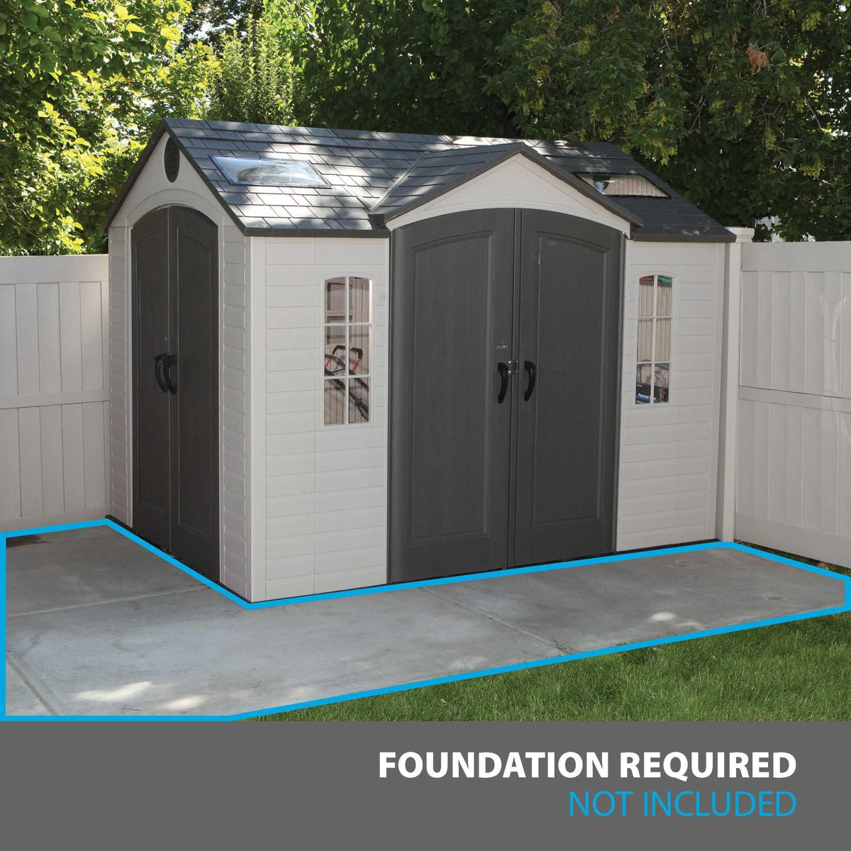 Lifetime 10 Ft. X 8 Ft. Outdoor Storage Shed – 60001