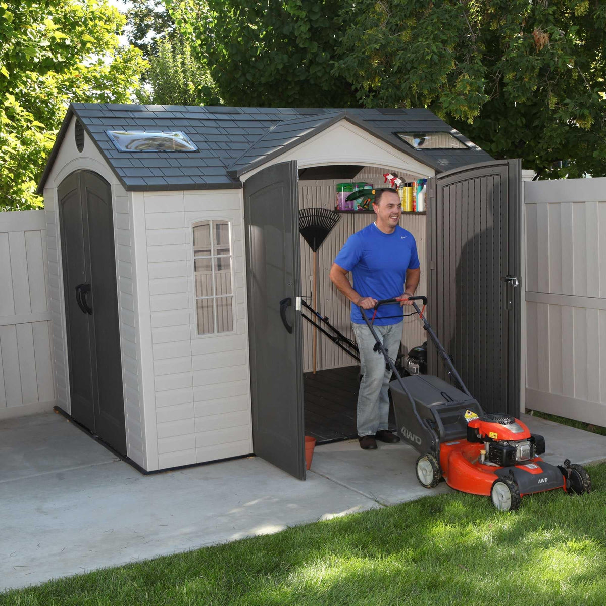 Lifetime 10 Ft. X 8 Ft. Outdoor Storage Shed – 60001