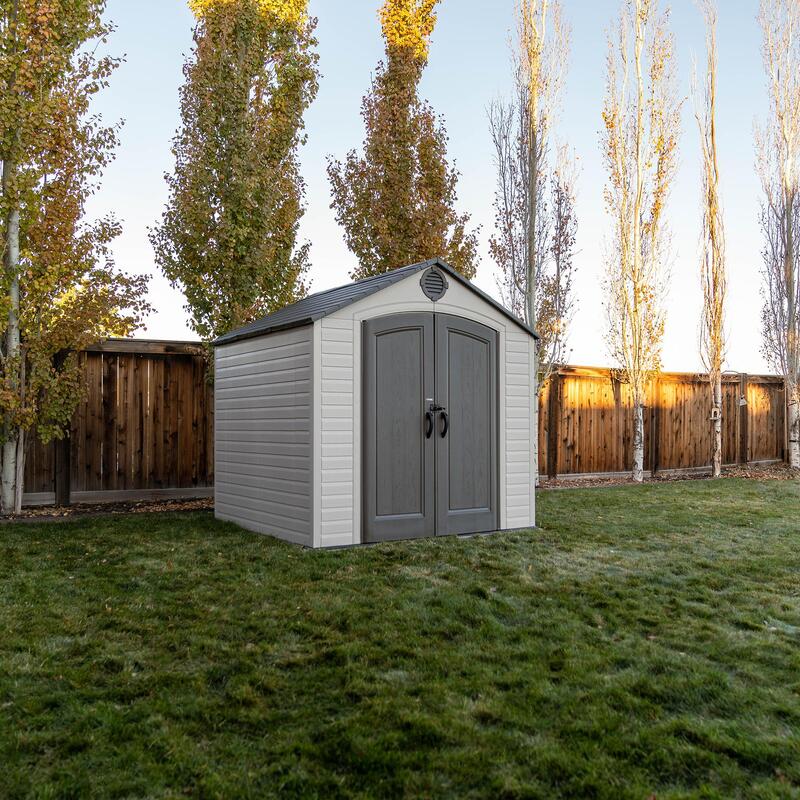 Lifetime 8 ft x 7.5 ft Outdoor Storage Shed – 60396