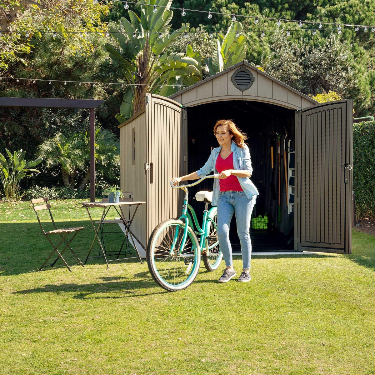 Lifetime 8 x 17.5 ft Outdoor Storage Shed – 60352