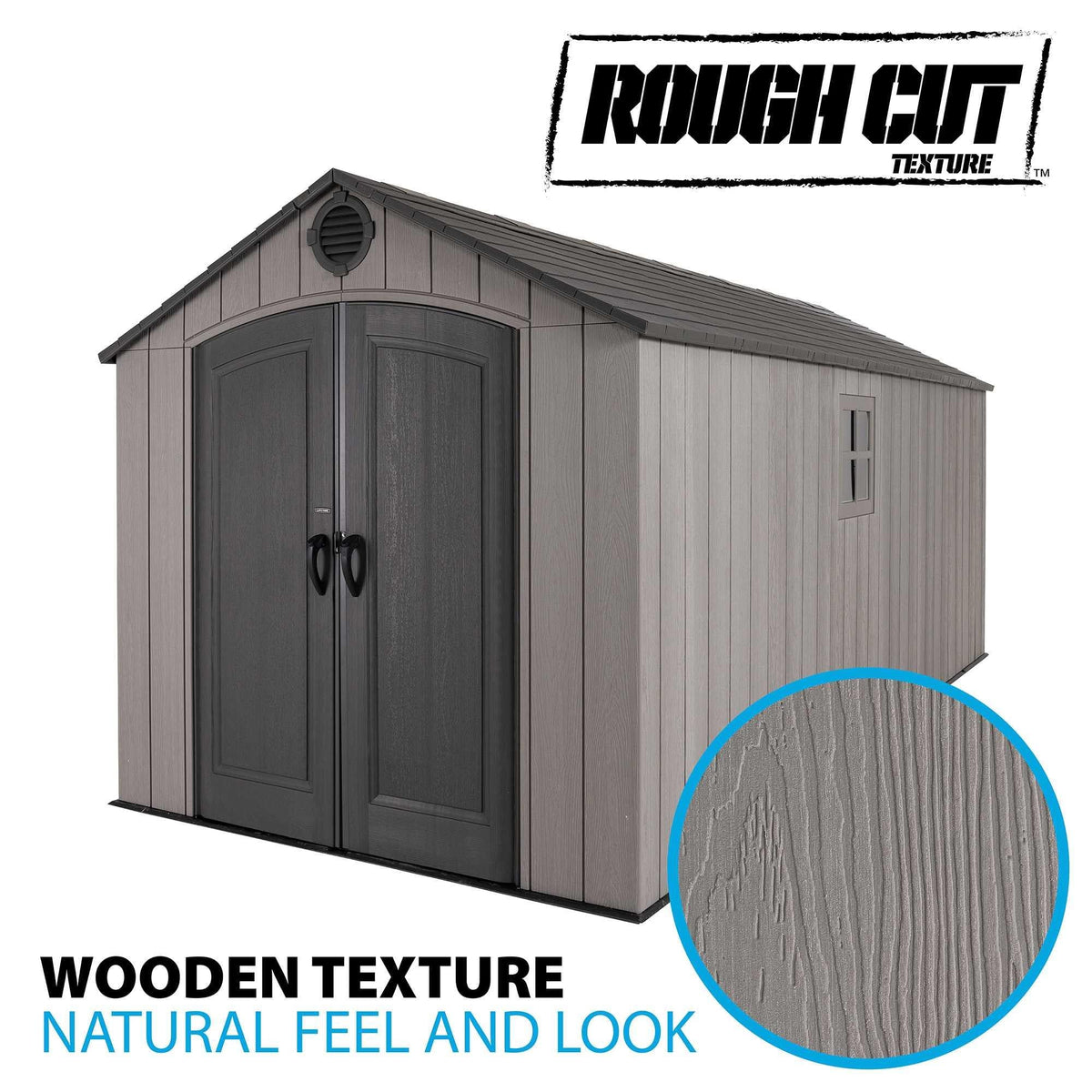 Lifetime 8 x 17.5 ft Outdoor Storage Shed – 60352