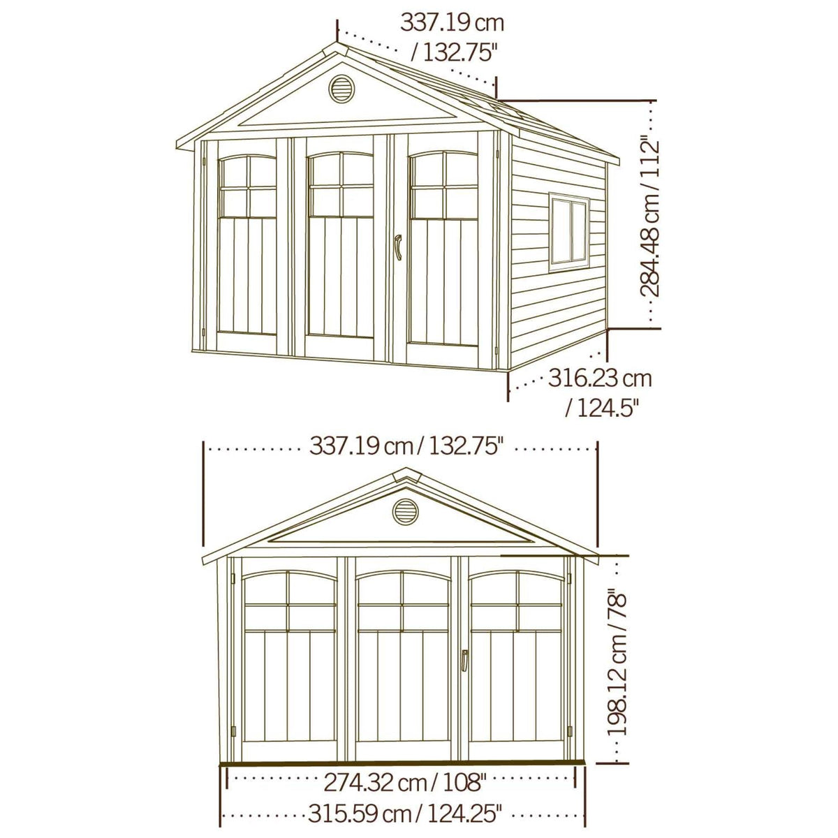 Lifetime 11 Ft. X 11 Ft. Outdoor Storage Shed – 60187