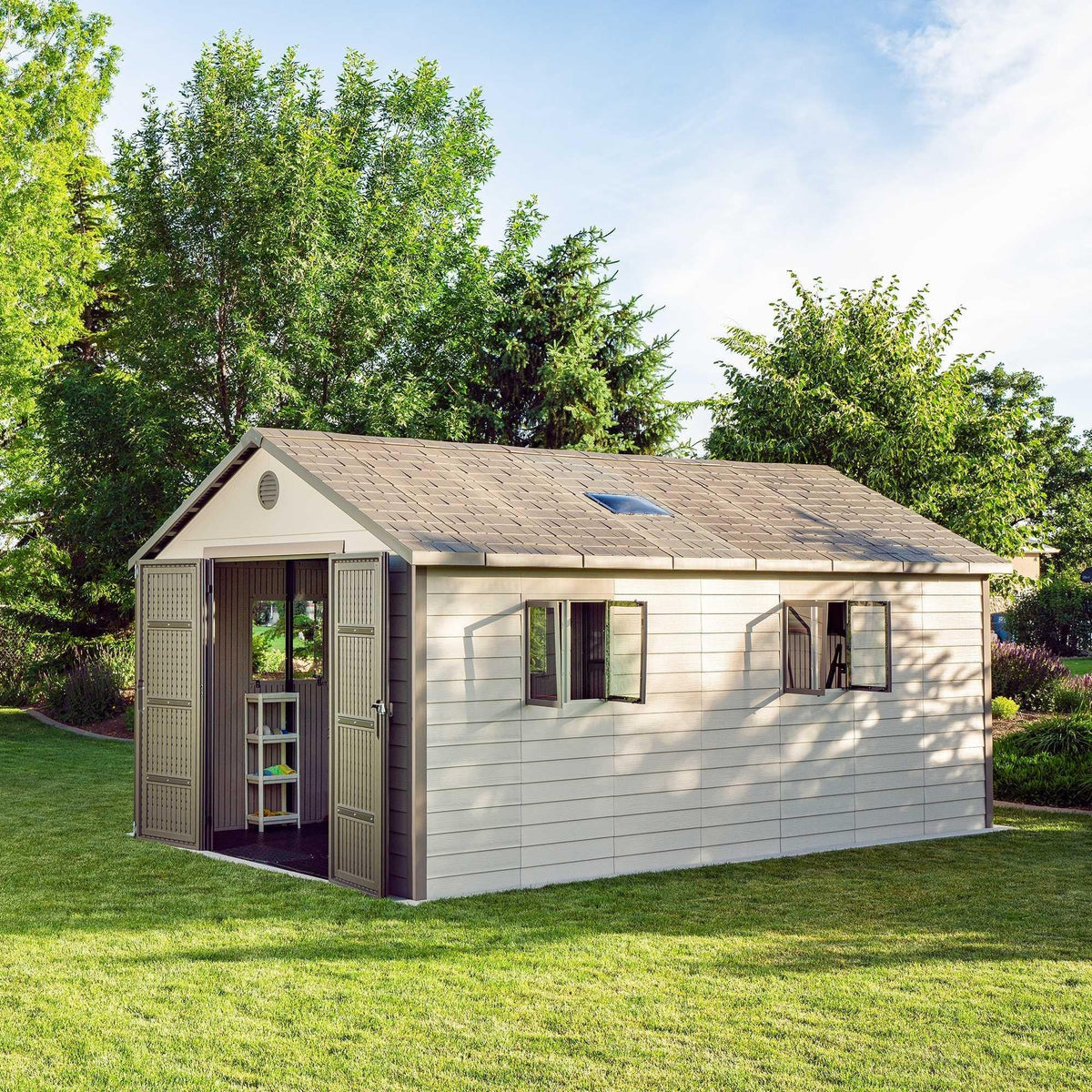 Lifetime 11 Ft. X 18.5 Ft. Outdoor Storage Shed – 60355
