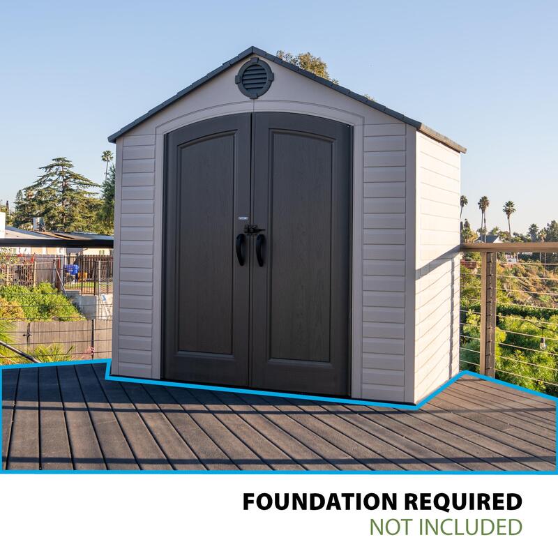 Lifetime 8 ft x 5 ft Outdoor Storage Shed – 60392