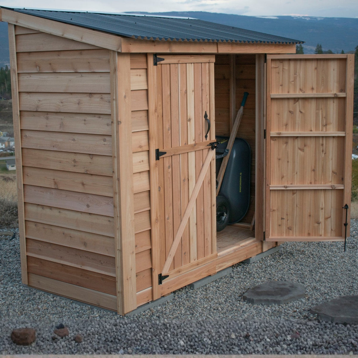 8′ x 4′ SpaceSaver Storage Shed – Double Doors