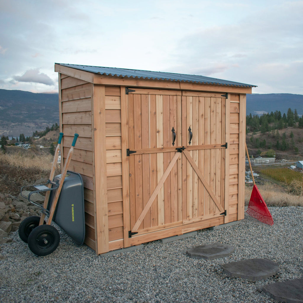 8′ x 4′ SpaceSaver Storage Shed – Double Doors