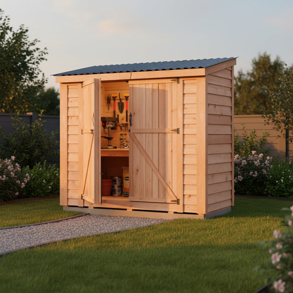8′ x 4′ SpaceSaver Storage Shed – Double Doors