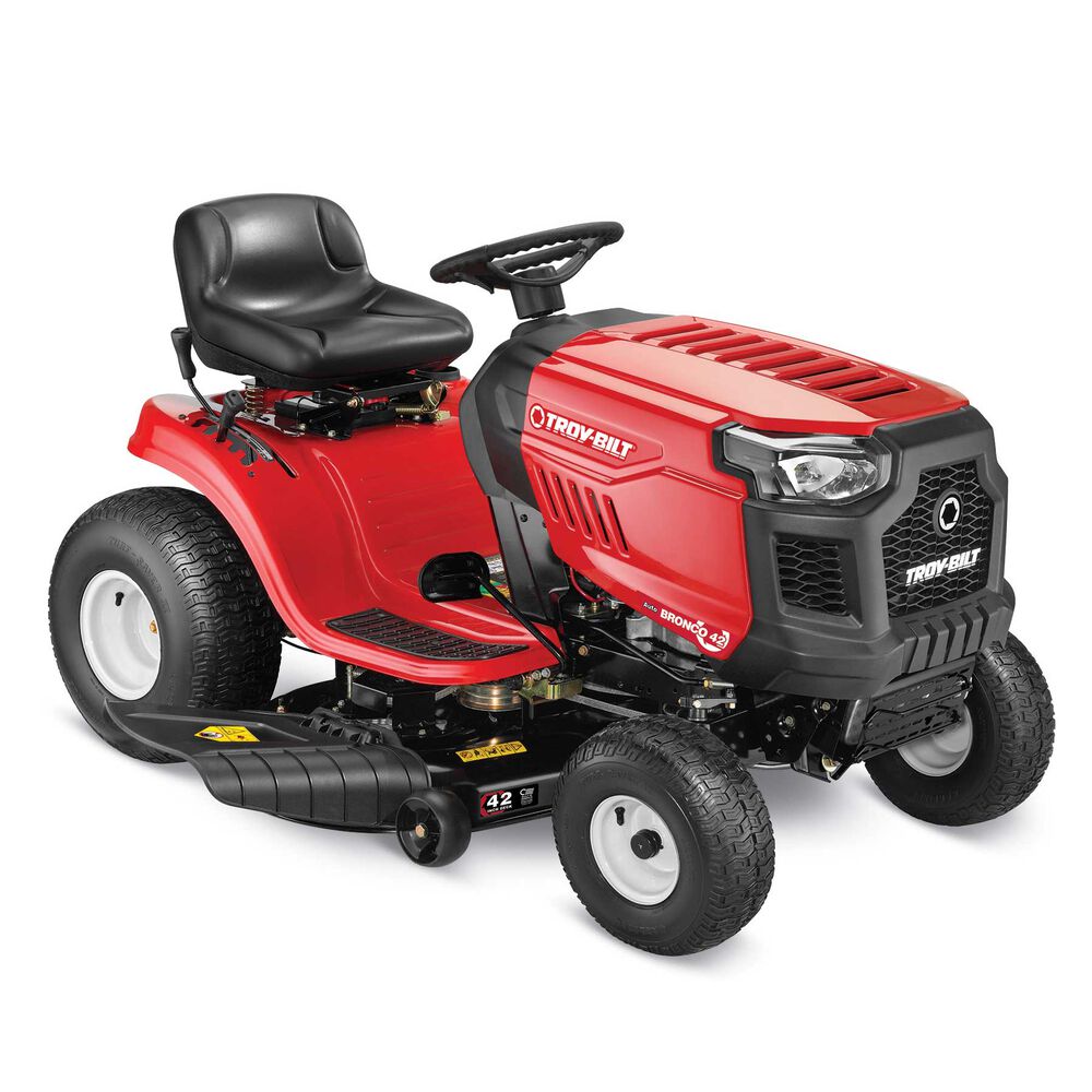 Troy Bilt Bronco 42 Riding Lawn Mower | 547cc Troy-Bilt engine | 42″ deck | AutoDrive Transmission