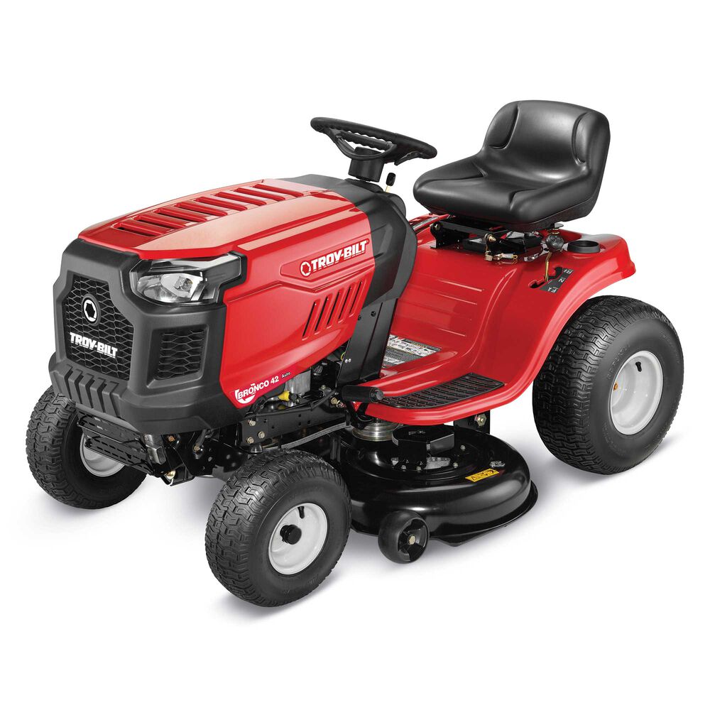 Troy Bilt Bronco 42 Riding Lawn Mower | 547cc Troy-Bilt engine | 42″ deck | AutoDrive Transmission