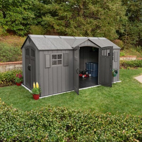 Lifetime 15 x 8 ft. Dual Entry Shed – 60455