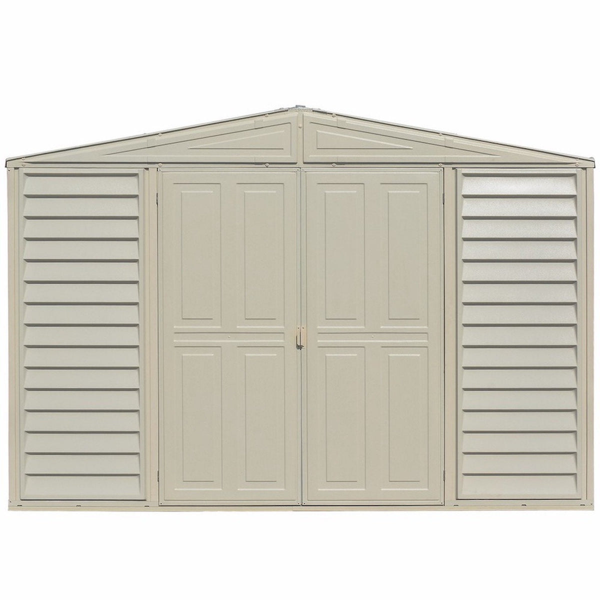 DuraMax 10.5ft x 2.75ft SidePro Vinyl Shed with Foundation Kit