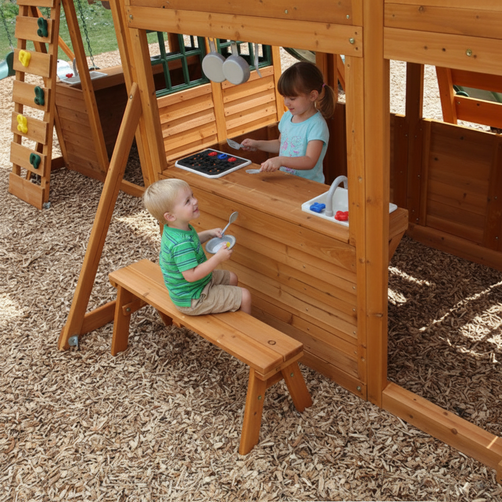 Paramount Wooden Swing Set / Playset