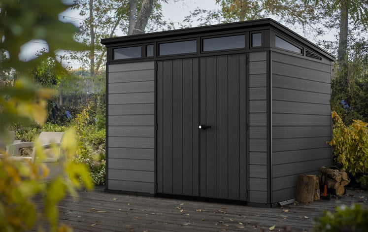 Keter Cortina 9x7 Storage Shed - Graphite