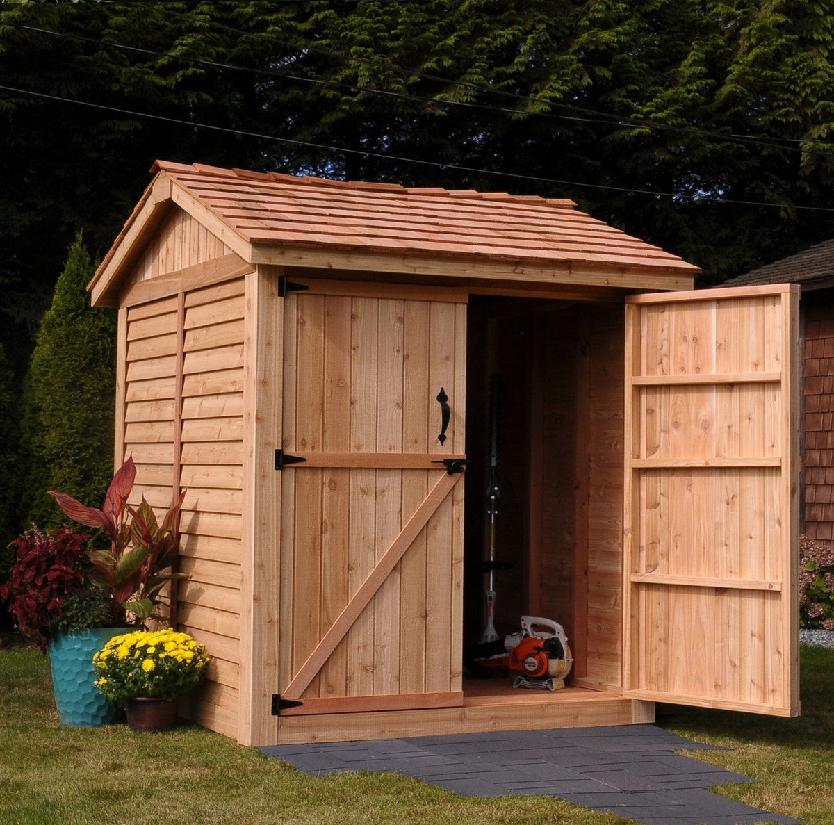 6′ x 6′ Maximizer Cedar Storage Shed