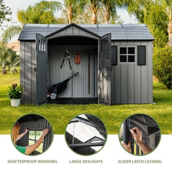 Lifetime 12.5 x 8 ft. Side Entry Shed – 60454