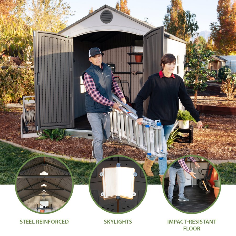 Lifetime 8 x 12.5 ft. Outdoor Shed – 6402