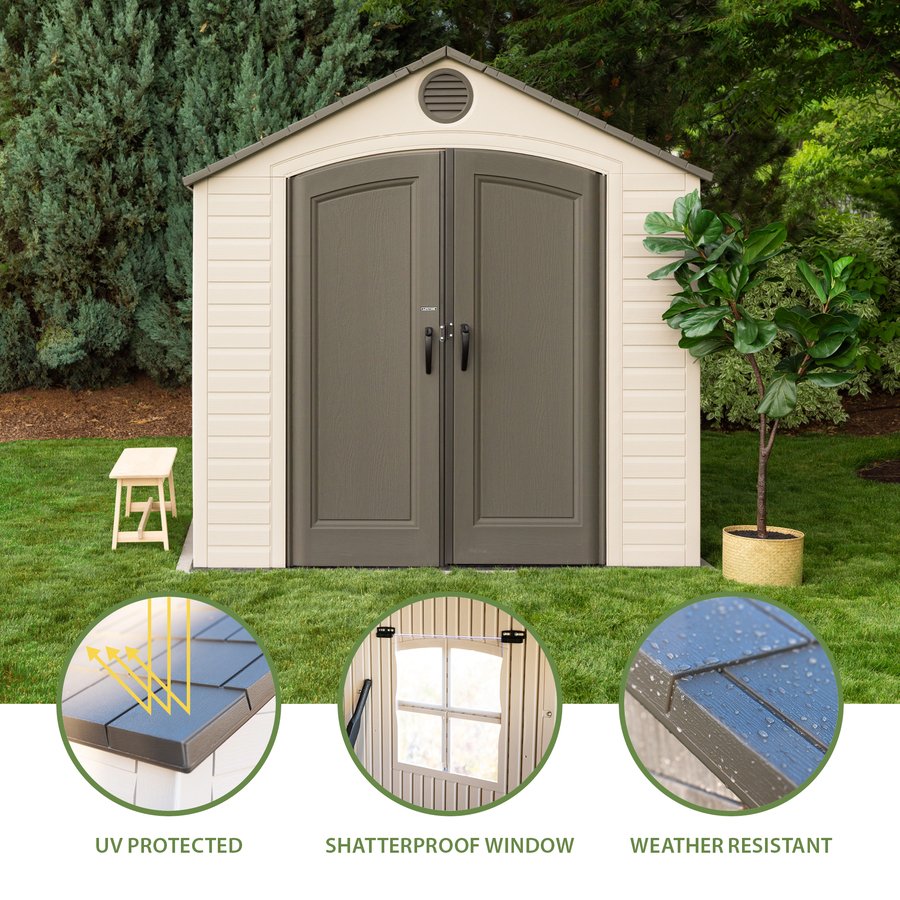 Lifetime 8 x 12.5 ft. Outdoor Shed – 6402
