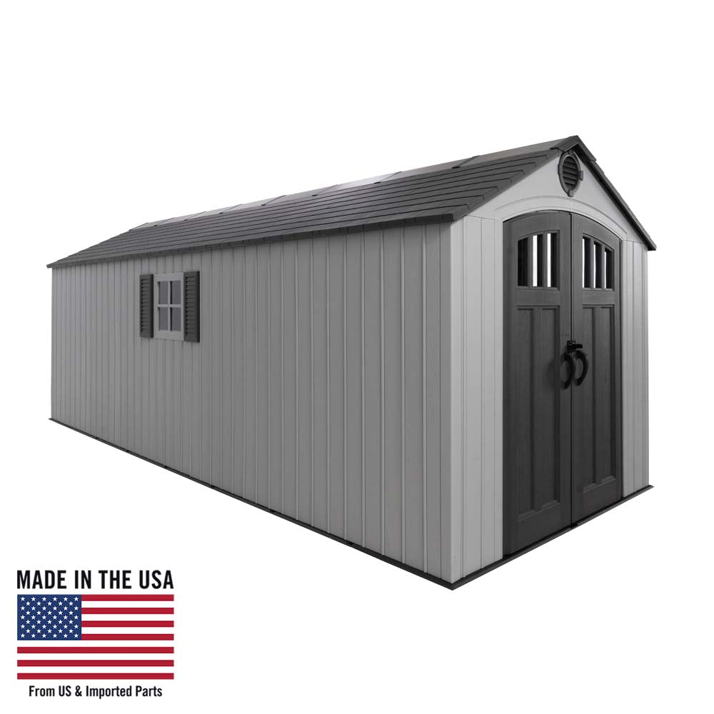 Lifetime 8 ft x 20 ft Outdoor Storage Shed – 60470