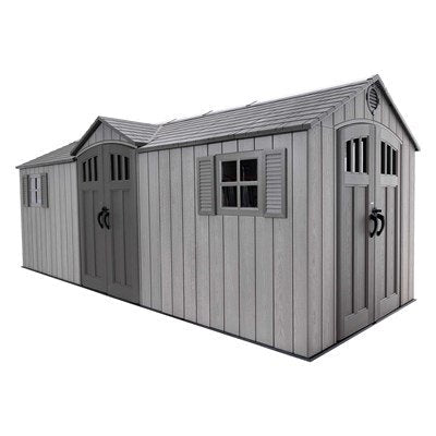 Lifetime 20 x 8 ft. Vinly Outdoor Shed – 60351