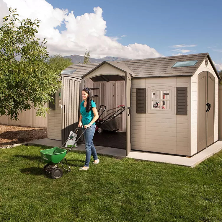 Lifetime 15' x 8' Dual-Entry Outdoor Storage Shed
