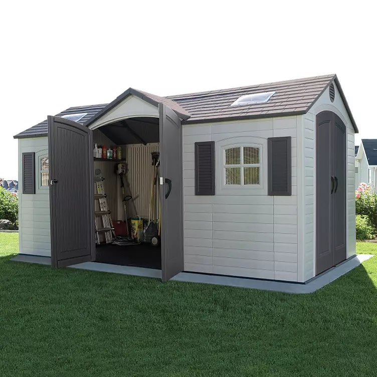 Lifetime 15' x 8' Dual-Entry Outdoor Storage Shed
