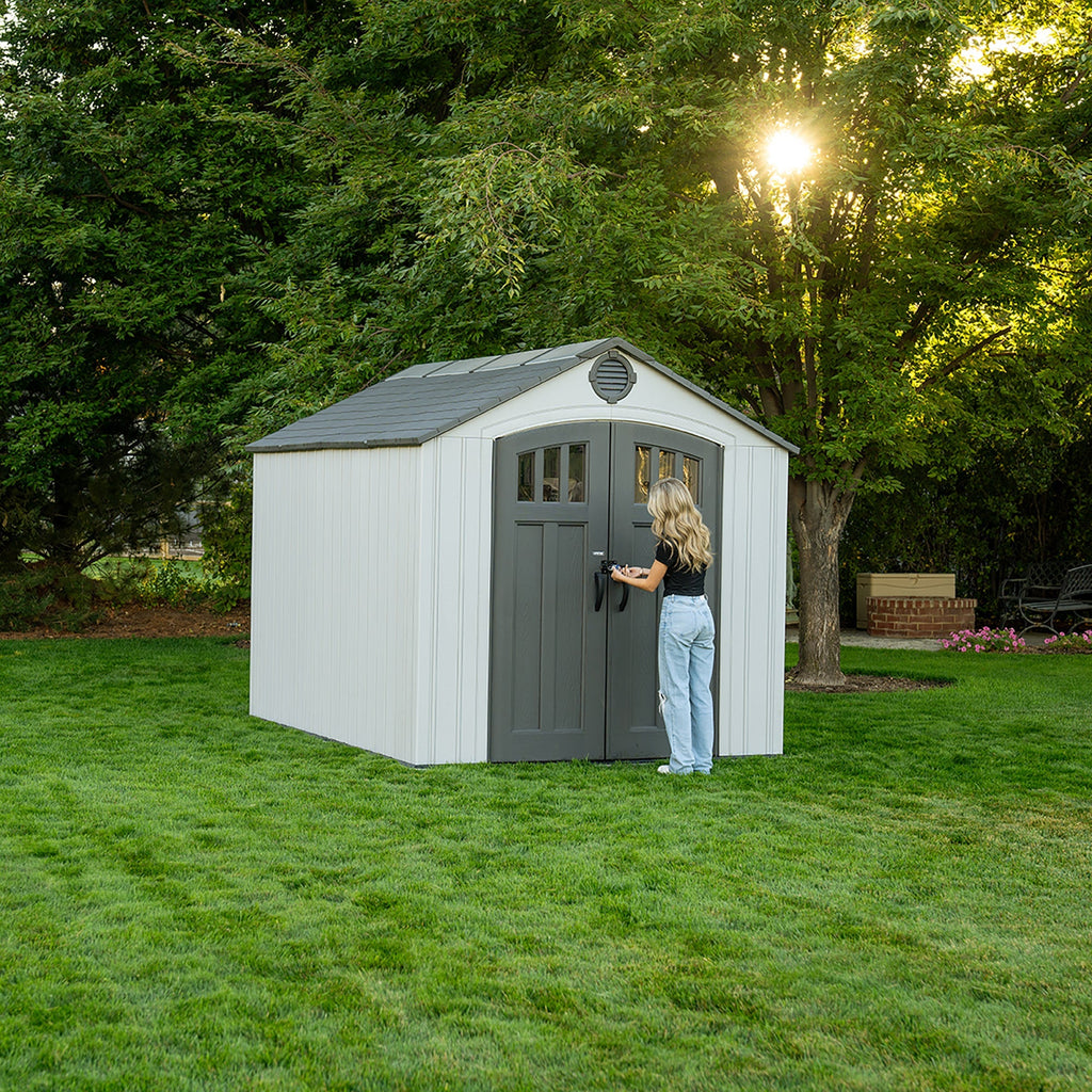 Lifetime 8 Ft. X 10 Ft. Outdoor Storage Shed – 60469